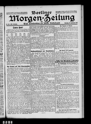 Berliner Morgen-Zeitung vom 10.09.1907
