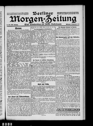 Berliner Morgen-Zeitung vom 11.09.1907
