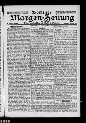 Berliner Morgen-Zeitung vom 15.09.1907