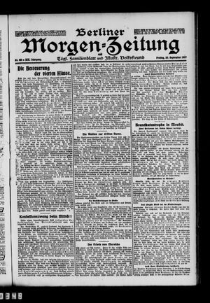Berliner Morgen-Zeitung vom 20.09.1907
