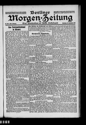 Berliner Morgen-Zeitung vom 24.09.1907