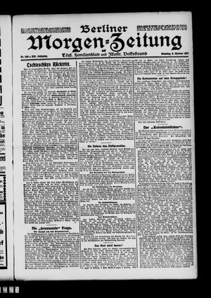 Berliner Morgen-Zeitung vom 08.10.1907
