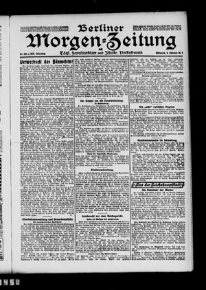 Berliner Morgen-Zeitung vom 09.10.1907