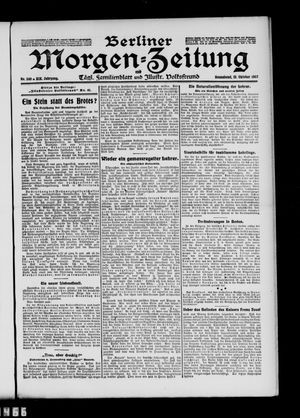 Berliner Morgen-Zeitung vom 12.10.1907