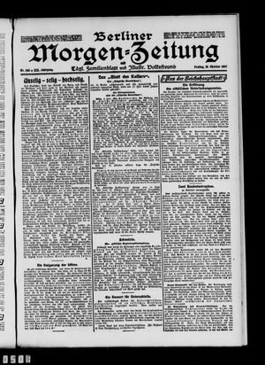 Berliner Morgen-Zeitung vom 18.10.1907