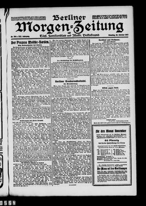 Berliner Morgen-Zeitung vom 29.10.1907