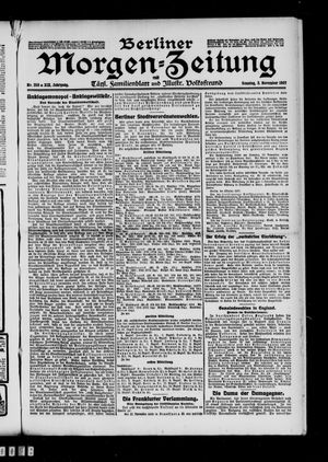 Berliner Morgen-Zeitung vom 03.11.1907