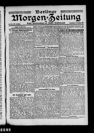Berliner Morgen-Zeitung vom 09.11.1907