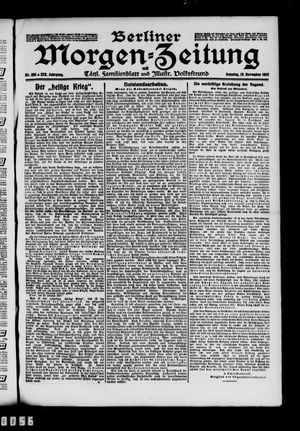 Berliner Morgen-Zeitung vom 10.11.1907