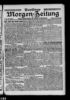 Berliner Morgen-Zeitung vom 19.11.1907