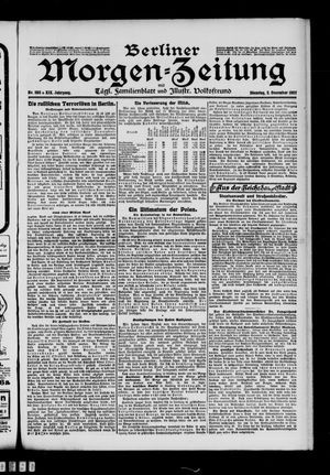 Berliner Morgen-Zeitung vom 03.12.1907