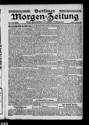 Berliner Morgenzeitung vom 03.01.1908