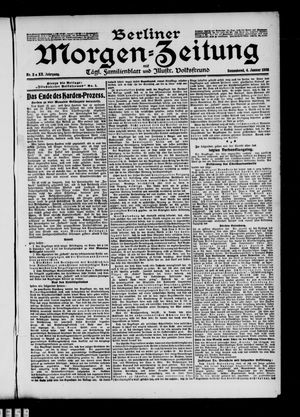 Berliner Morgenzeitung vom 04.01.1908