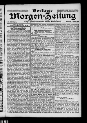 Berliner Morgenzeitung vom 11.01.1908