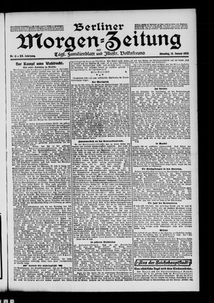 Berliner Morgenzeitung vom 14.01.1908