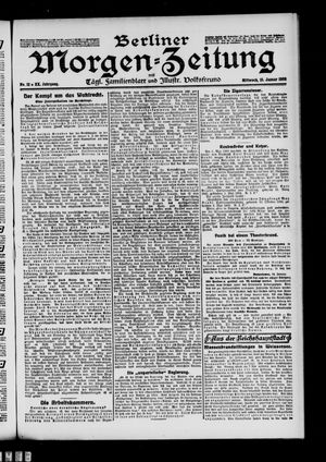 Berliner Morgenzeitung vom 15.01.1908