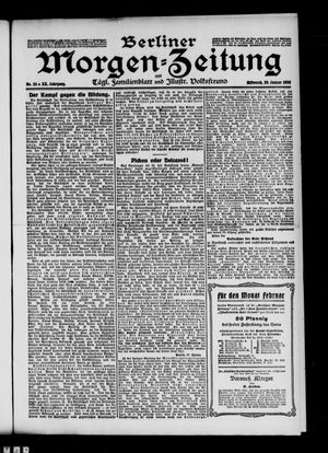 Berliner Morgen-Zeitung vom 29.01.1908