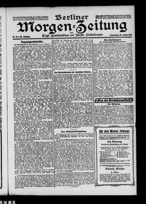 Berliner Morgen-Zeitung vom 30.01.1908