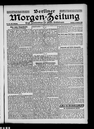 Berliner Morgenzeitung on Feb 2, 1908