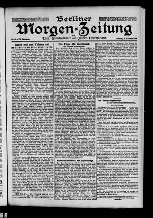Berliner Morgenzeitung vom 16.02.1908