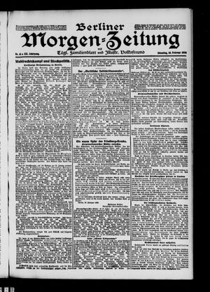 Berliner Morgenzeitung vom 18.02.1908