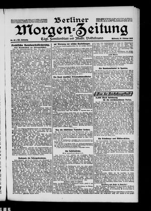 Berliner Morgenzeitung on Feb 19, 1908
