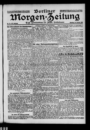 Berliner Morgenzeitung vom 25.02.1908