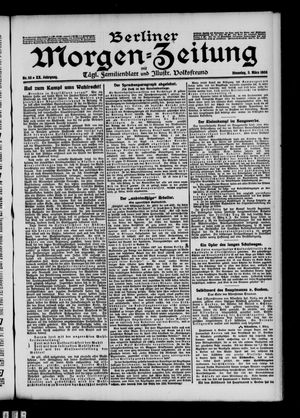 Berliner Morgenzeitung vom 03.03.1908
