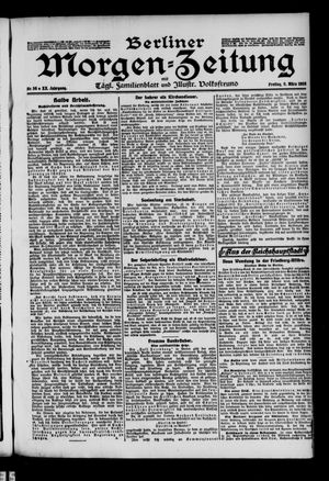 Berliner Morgenzeitung vom 06.03.1908