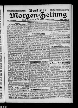 Berliner Morgenzeitung vom 13.03.1908
