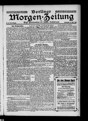 Berliner Morgenzeitung vom 19.03.1908