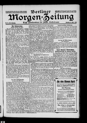 Berliner Morgenzeitung vom 24.03.1908