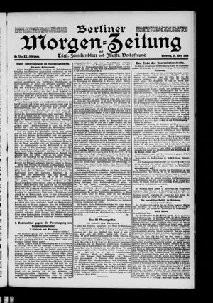 Berliner Morgen-Zeitung on Mar 25, 1908