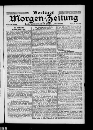Berliner Morgenzeitung vom 27.03.1908