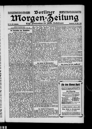 Berliner Morgenzeitung vom 28.03.1908