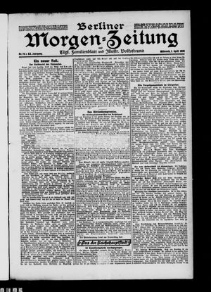 Berliner Morgen-Zeitung vom 01.04.1908