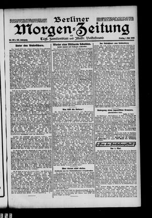 Berliner Morgen-Zeitung vom 01.05.1908