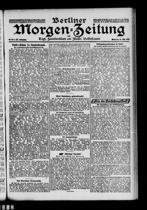 Berliner Morgen-Zeitung vom 13.05.1908