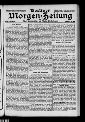 Berliner Morgen-Zeitung vom 17.05.1908