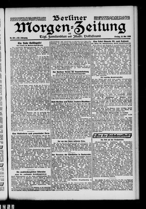 Berliner Morgen-Zeitung vom 22.05.1908