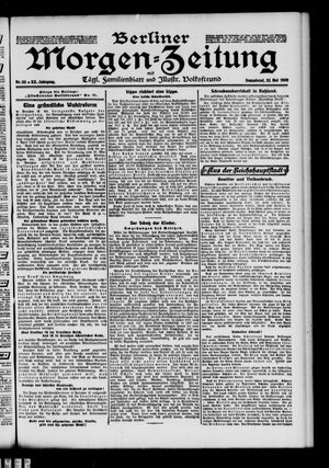 Berliner Morgen-Zeitung vom 23.05.1908
