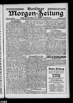 Berliner Morgen-Zeitung vom 31.05.1908