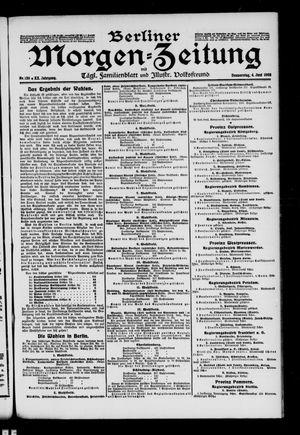 Berliner Morgen-Zeitung vom 04.06.1908