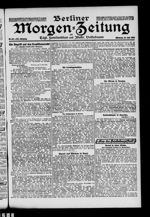 Berliner Morgen-Zeitung vom 10.06.1908