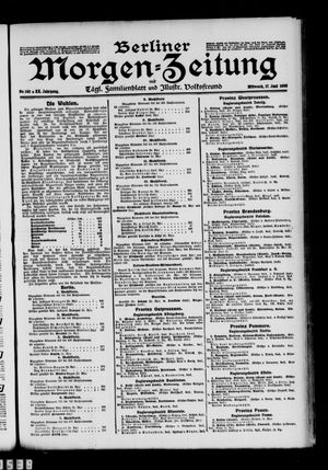 Berliner Morgen-Zeitung vom 17.06.1908
