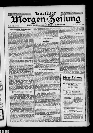 Berliner Morgen-Zeitung vom 19.06.1908