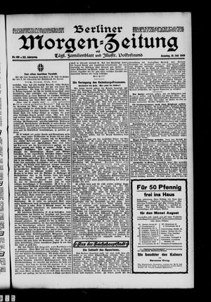 Berliner Morgen-Zeitung vom 19.07.1908