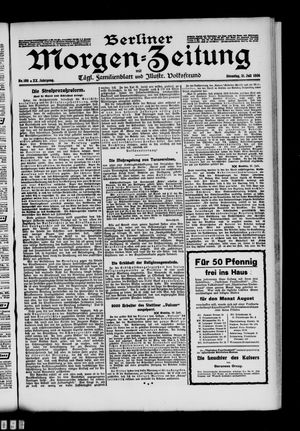 Berliner Morgen-Zeitung vom 21.07.1908