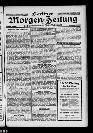 Berliner Morgen-Zeitung vom 22.07.1908