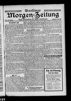 Berliner Morgen-Zeitung vom 30.07.1908